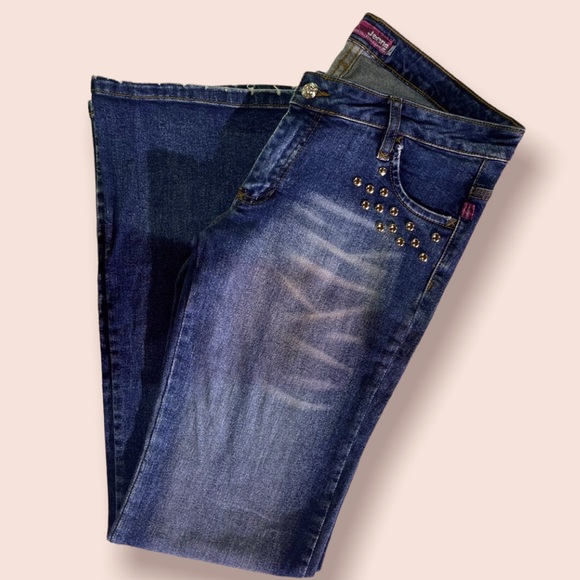 Retro embellished distressed Jeans size XL - Picture 1 of 7